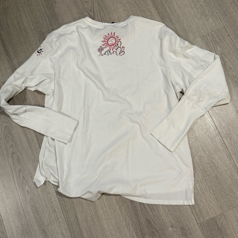 Wrangler Retro White Desert Dreamin' Long Sleeve Graphic Tee Medium - Picture 11 of 14